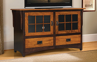 Amish furniture - including TV stands, TV consoles and home theater furniture.