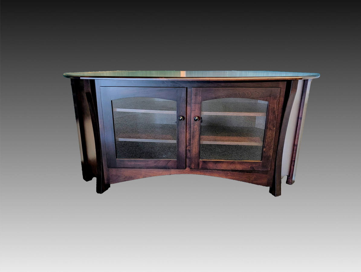 Corner TV stand Amish built
